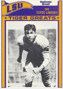 1983 Sunbeam Bread LSU Tigers #10 Clyde Lindsey Front