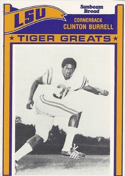 1983 Sunbeam Bread LSU Tigers #31 Clinton Burrell Front