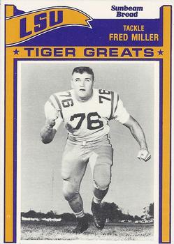 1983 Sunbeam Bread LSU Tigers #38 Fred Miller Front