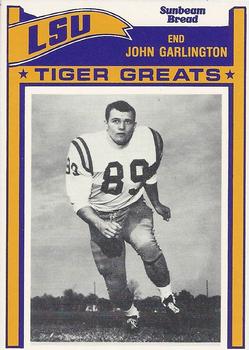 1983 Sunbeam Bread LSU Tigers #48 John Garlington Front
