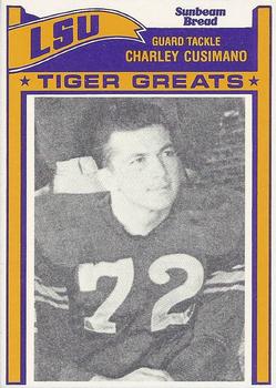 1983 Sunbeam Bread LSU Tigers #57 Charley Cusimano Front