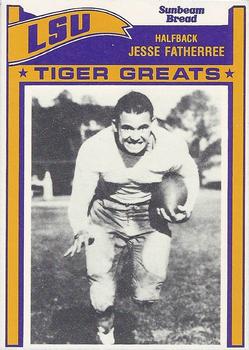 1983 Sunbeam Bread LSU Tigers #62 Jesse Fatherree Front