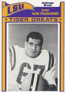 1983 Sunbeam Bread LSU Tigers #67 Remi Prudhomme Front