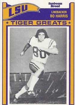 1983 Sunbeam Bread LSU Tigers #71 Bo Harris Front