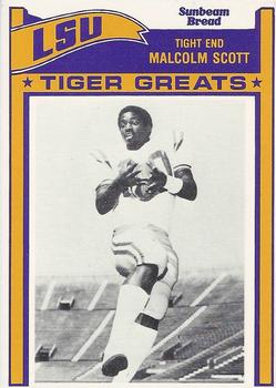 1983 Sunbeam Bread LSU Tigers #73 Malcolm Scott Front