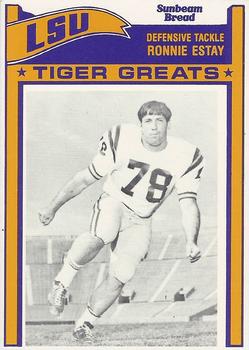 1983 Sunbeam Bread LSU Tigers #78 Ron Estay Front