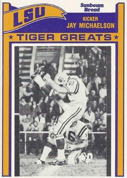 1983 Sunbeam Bread LSU Tigers #81 Jay Michaelson Front
