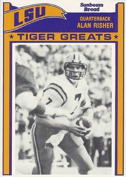 1983 Sunbeam Bread LSU Tigers #85 Alan Risher Front