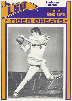 1983 Sunbeam Bread LSU Tigers #88 Brad Boyd Front