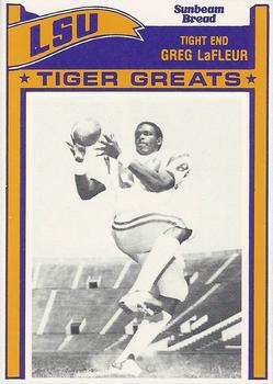 1983 Sunbeam Bread LSU Tigers #89 Greg LaFleur Front