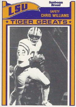 1983 Sunbeam Bread LSU Tigers #95 Chris Williams Front