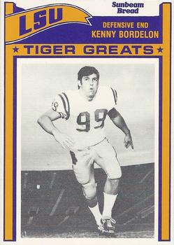 1983 Sunbeam Bread LSU Tigers #99 Ken Bordelon Front