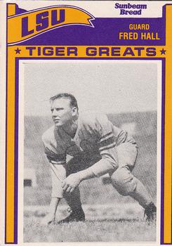 1983 Sunbeam Bread LSU Tigers #100 Fred Hall Front