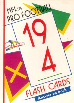 1991 Pacific Flash Cards #13 Steve Wisniewski Front