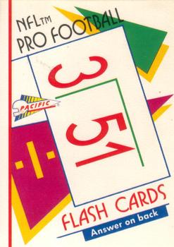 1991 Pacific Flash Cards #52 Dave Krieg Front
