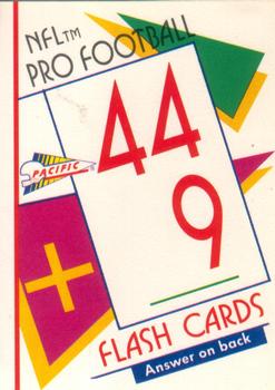 1991 Pacific Flash Cards #65 Bill Romanowski Front