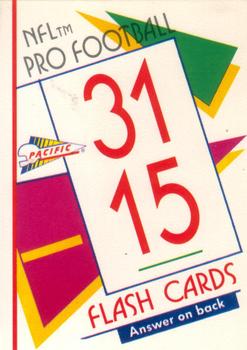 1991 Pacific Flash Cards #66 Joe Montana Front
