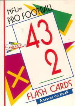 1991 Pacific Flash Cards #81 Fred Barnett Front