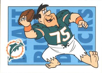 1993 Cardz The Flintstones NFL #15 Miami - Draft Picks Front