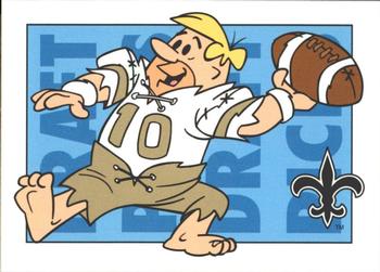 1993 Cardz The Flintstones NFL #18 New Orleans - Draft Picks Front