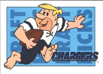 1993 Cardz The Flintstones NFL #24 San Diego - Draft Picks Front