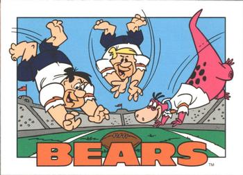 1993 Cardz The Flintstones NFL #31 Chicago - Schedule Front