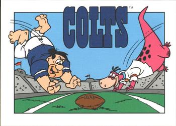 1993 Cardz The Flintstones NFL #39 Indianapolis - Schedule Front