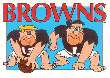 1993 Cardz The Flintstones NFL #61 Cleveland - Team Stats Front