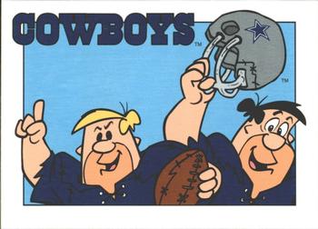 1993 Cardz The Flintstones NFL #62 Dallas - Team Stats Front