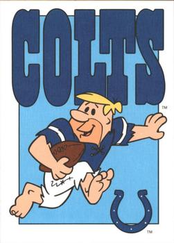 1993 Cardz The Flintstones NFL #67 Indianapolis - Team Stats Front