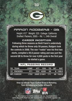 2013 Topps Inception #50 Aaron Rodgers Back