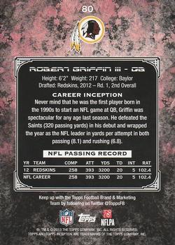 2013 Topps Inception #80 Robert Griffin III Back