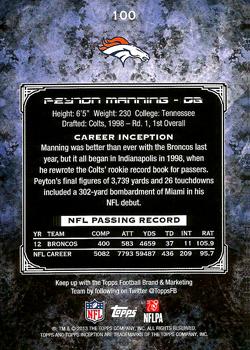 2013 Topps Inception #100 Peyton Manning Back