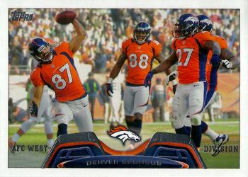 2013 Topps #42 Denver Broncos Front