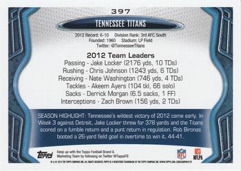 2013 Topps #397 Tennessee Titans Back
