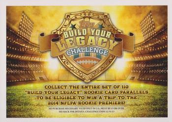 2013 Topps #NNO Build Your Legacy Challenge Front