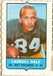 1969 Topps - Four-in-One Singles #NNO Carroll Dale Front