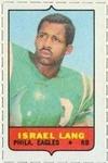 1969 Topps - Four-in-One Singles #NNO Israel Lang Front