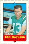 1969 Topps - Four-in-One Singles #NNO Don Maynard Front