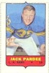1969 Topps - Four-in-One Singles #NNO Jack Pardee Front