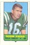 1969 Topps - Four-in-One Singles #NNO Norm Snead Front