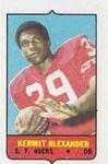 1969 Topps - Four-in-One Singles #NNO Kermit Alexander Front