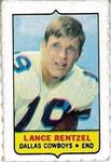 1969 Topps - Four-in-One Singles #NNO Lance Rentzel Front