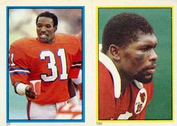 1985 Topps Stickers #30 / 180 Mike Harden / Stump Mitchell Front