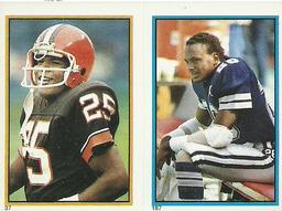 1985 Topps Stickers #37 / 187 Charles White / Michael Downs Front
