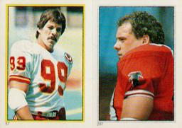 1985 Topps Stickers #57 / 207 Mike Bell / Mike Kenn Front