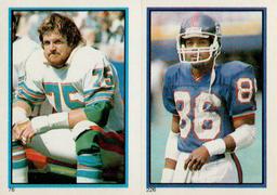 1985 Topps Stickers #76 / 226 Doug Betters / Lionel Manuel Front