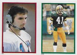 1985 Topps Stickers #93 / 243 Oliver Luck / Tom Flynn Front