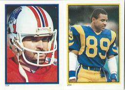 1985 Topps Stickers #104 / 254 Tony Franklin / Ron Brown Front