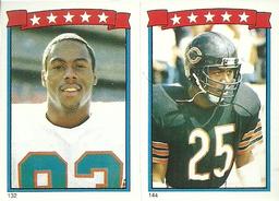 1985 Topps Stickers #132 / 144 Mark Clayton / Todd Bell Front